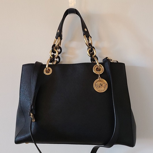 NEW Michael Kors Cynthia Satchel Purse Bag - Picture 3 of 11